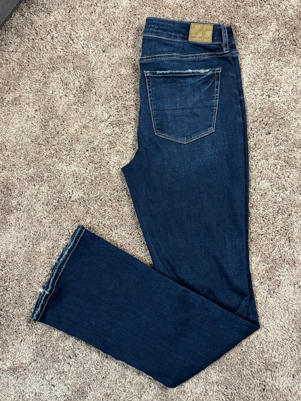 American Eagle Outfitters Indigo High Rise Skinny Jeans Stretchy Casual Denim - Picture 8 of 11
